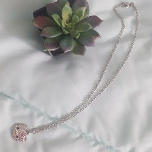 Sanrio Rhinstoned Hello Kitty Silver Necklace